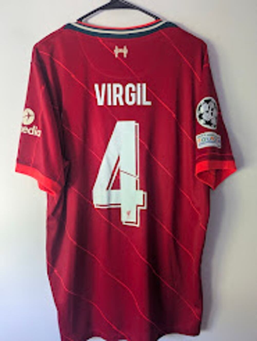Liverpool Van Dijk Jersey XL UCL Soccer Shirt